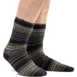 Mens Original Bari Multi Stripe Socks – Olive