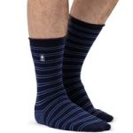 Mens Ultra Lite Orodover Stripe Socks – Navy