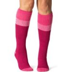 Ladies Original Long Ski & Snow Sports Socks – Pink, Light Pink & Raspberry