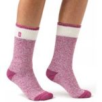 Ladies Original Snowdrop Twist Socks – Pink