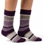 Ladies Original Provence Multi Stripe Socks – Plum