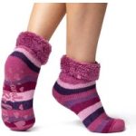 Ladies Original Queenswood Lounge Socks with Turnover Feather Top