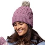 Ladies Solna Pom Pom Hat – Rose