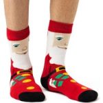 Mens Dual Layer Christmas Socks – Santa