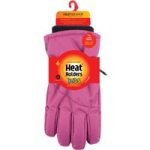 Kids Snowflake Ski Gloves – Rose