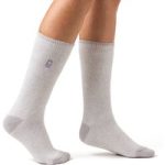 Ladies Lite Viola Socks – Light Grey & Cream