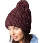 Ladies Salzburg Nepp Yarn Pom Pom Hat – Wine